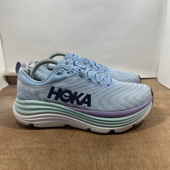 Hoka One One Gaviota 5 Women's Size 10 Blue Running Sneakers - Picture 1 of 9